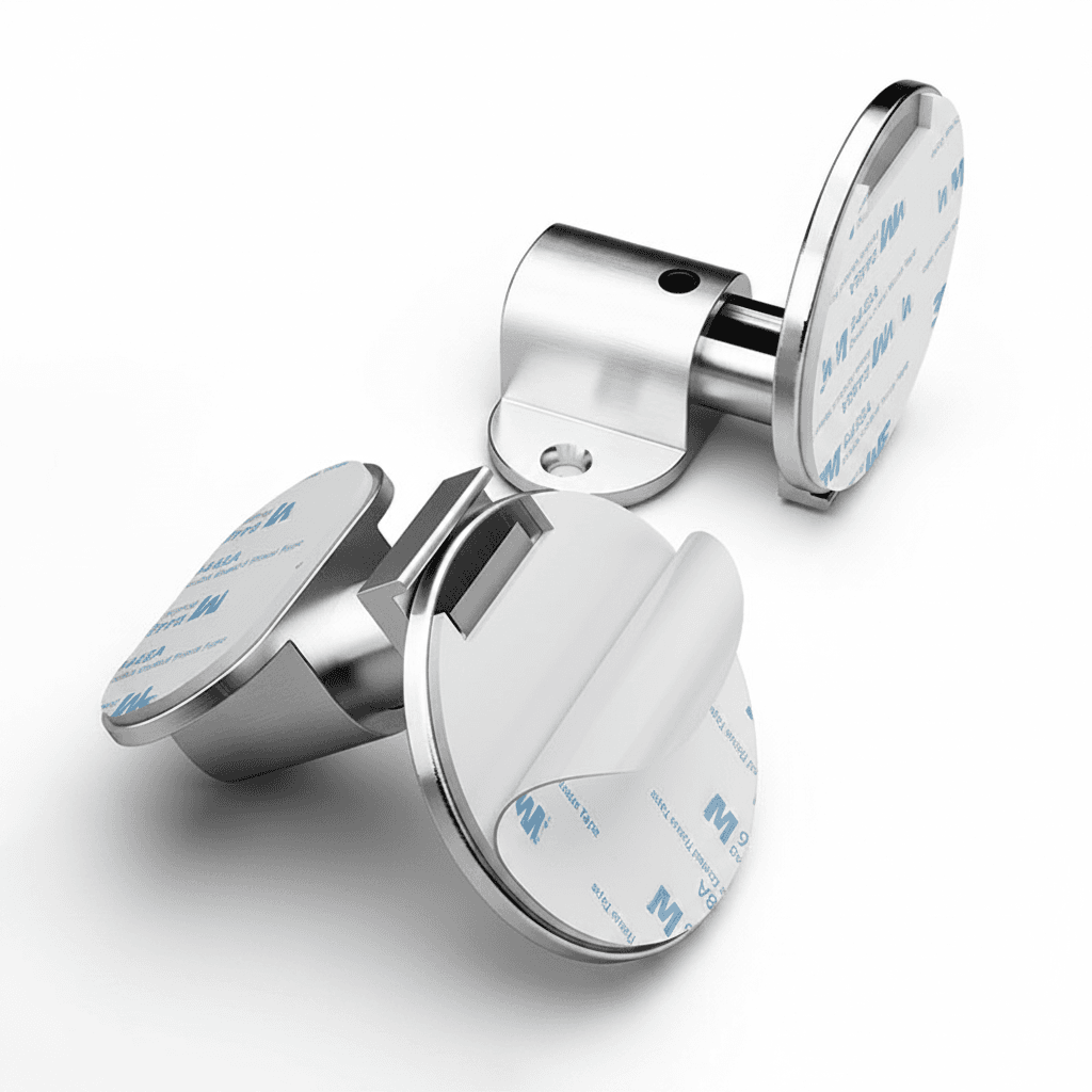 Magnetic Rubber Door Stopper, a single unit.