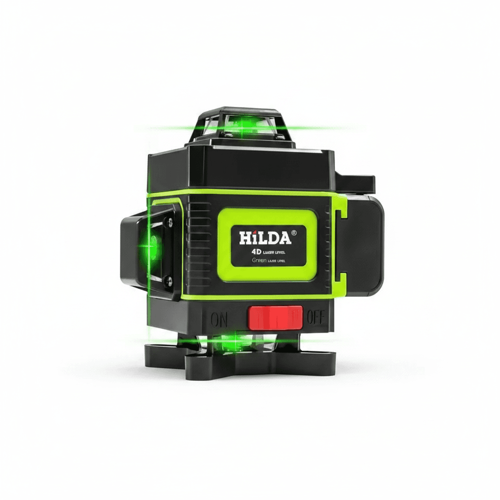 HILDA 16/12 Lines Laser Level, a compact green laser device.