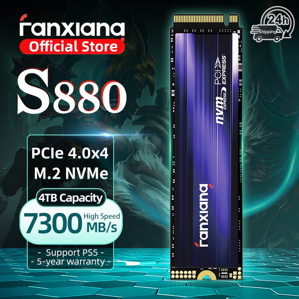 M.2 SSD, a high-performance internal solid-state drive with impressive speed for PS5 and PCs.