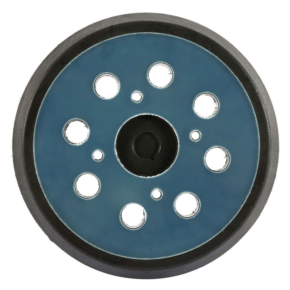 5-inch 8-hole 125mm hook and loop orbital sander pad, compatible with Porter Cable sanders.