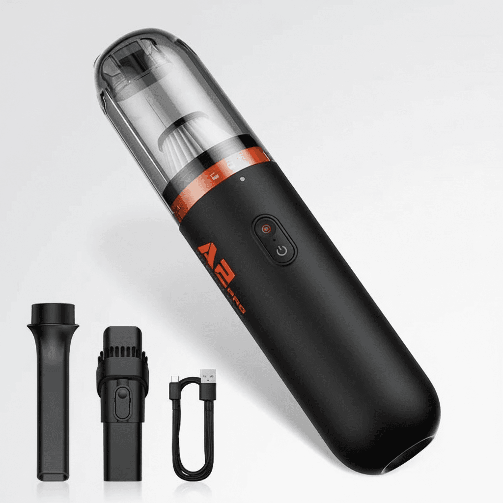 Baseus Car Vacuum Cleaner, a compact handheld device.