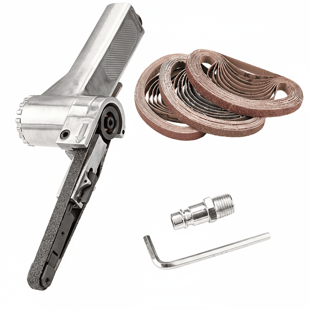 Finger Belt Sander | Air-Powered Tool | For Detail Grinding