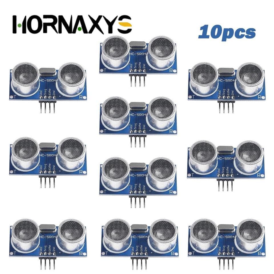 A pack of HC-SR04 ultrasonic sensors for Arduino, designed for accurate distance measurement and ranging.