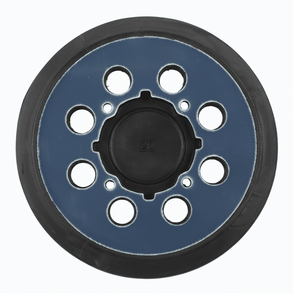 8-hole hook & loop 5-inch 125mm orbital sander pad for Dewalt DWE6421, DWE6421K, and DWE6423 sanders.