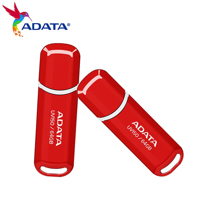 The ADATA UV150 USB3.2 High-speed Flash Drive, offering plug-and-play convenience in various capacities.