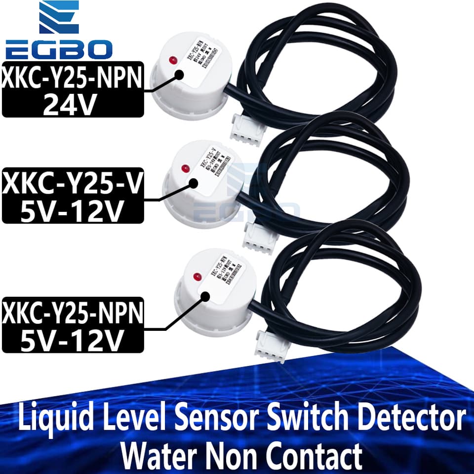 XKC Y25 T12V liquid level tilt sensor switch, a durable non-contact induction stick type detector.
