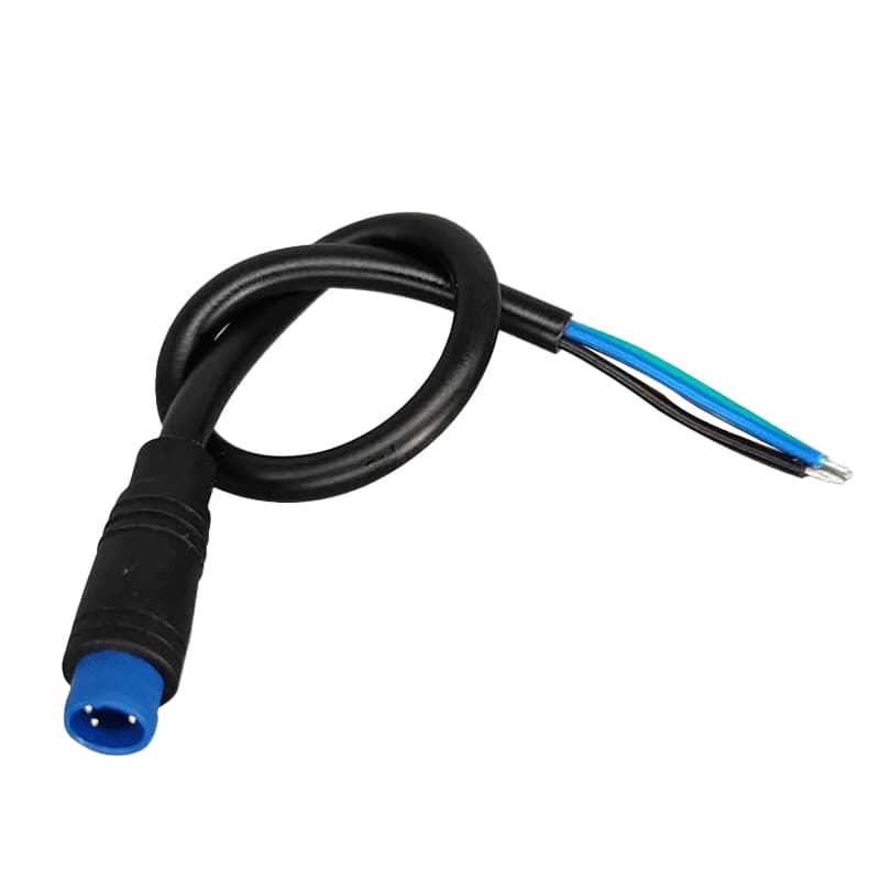 M6/M8 Julet electric bicycle M12 connector, 2-6 pin, male/female, waterproof for scooter signal sensors.