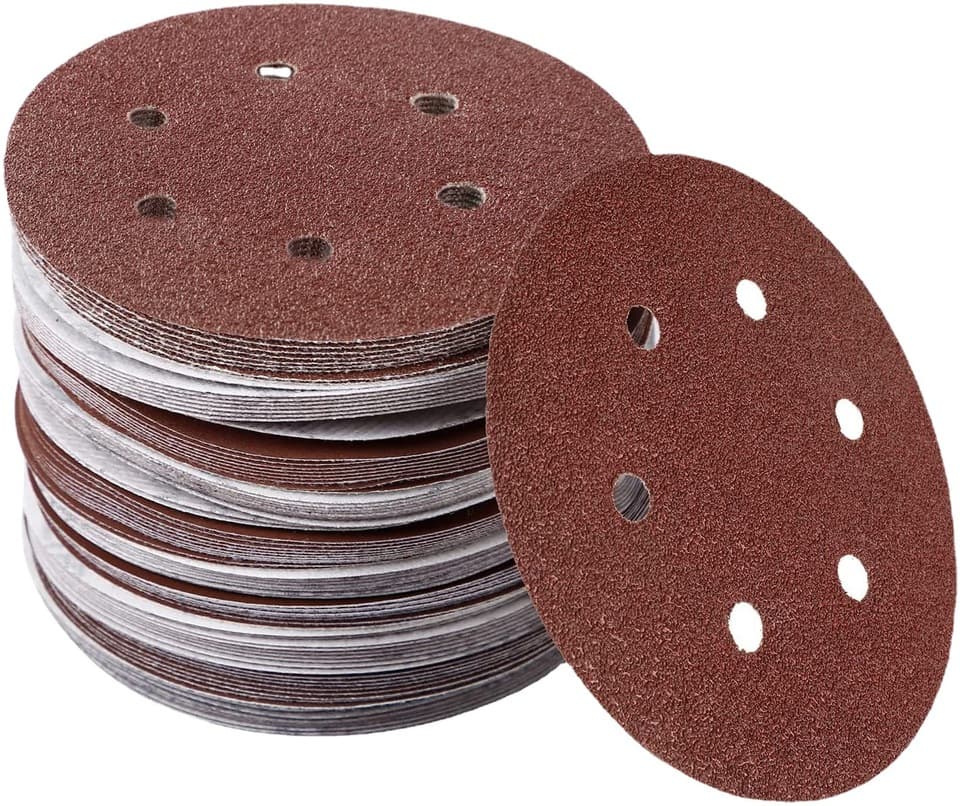 for Cordless Sander | 6-Inch 6-Hole Hook & Loop | 120 Grit