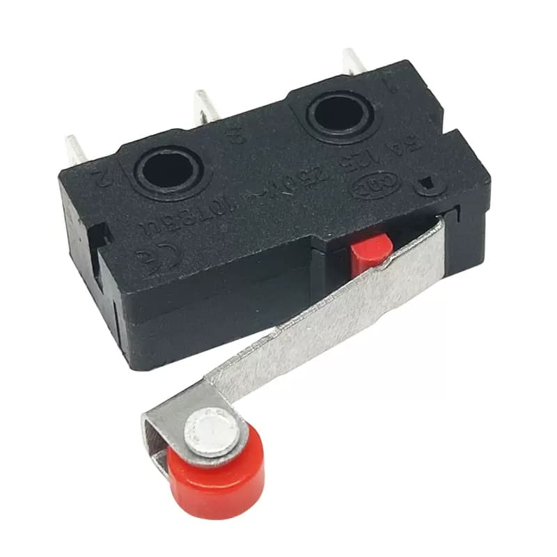 Ten new micro roller lever arm limit switches, models KW12-3 and KW11-N, ideal for various applications.