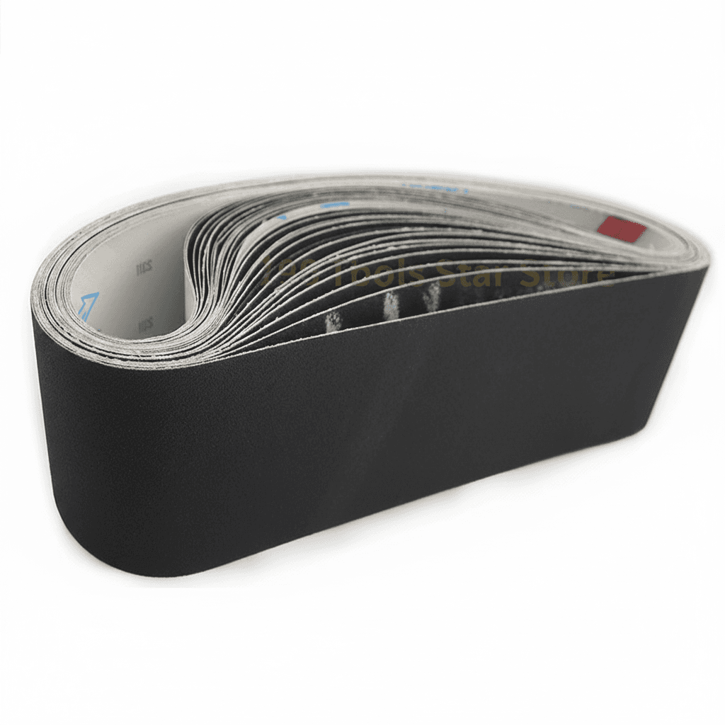7-piece 915x100mm silicon carbide sanding belt set, perfect for a finger belt sander.