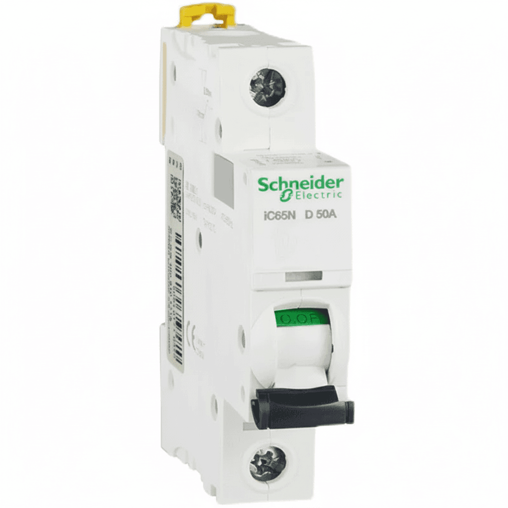 Schneider iC65N Miniature Circuit Breaker, a single unit.