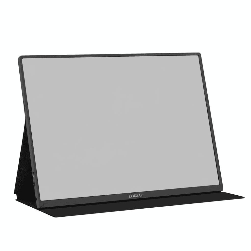 Portable Monitor 16" 2.5K 144Hz with specs and brand name on a white background.