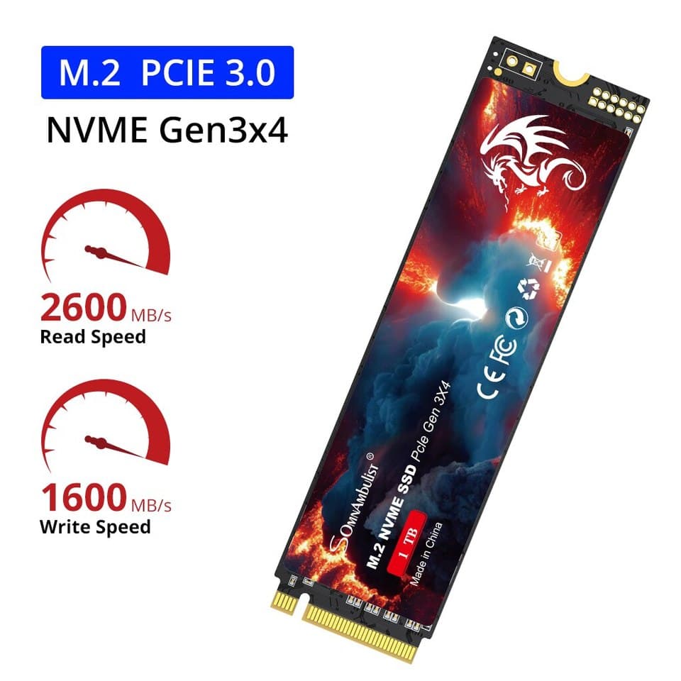 M.2 SSD 1TB | PCIe 3.0 Internal Drive | For Laptop & Desktop Upgrade