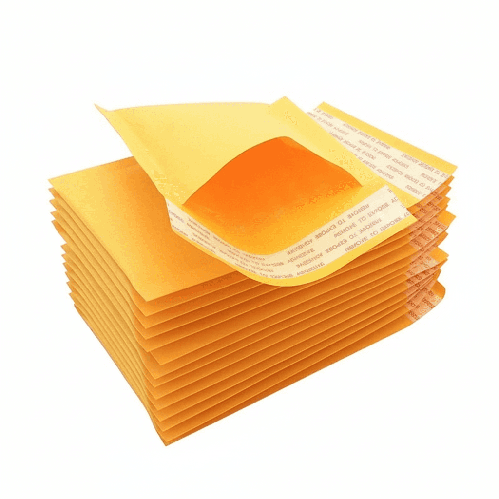 50 Yellow Mailing Bags | 12x18cm Waterproof Bubble Mailers | Medium Thick