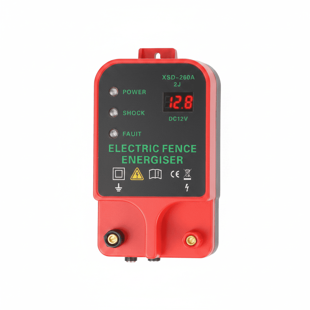 10KM Electric Fence Energiser, a compact unit.