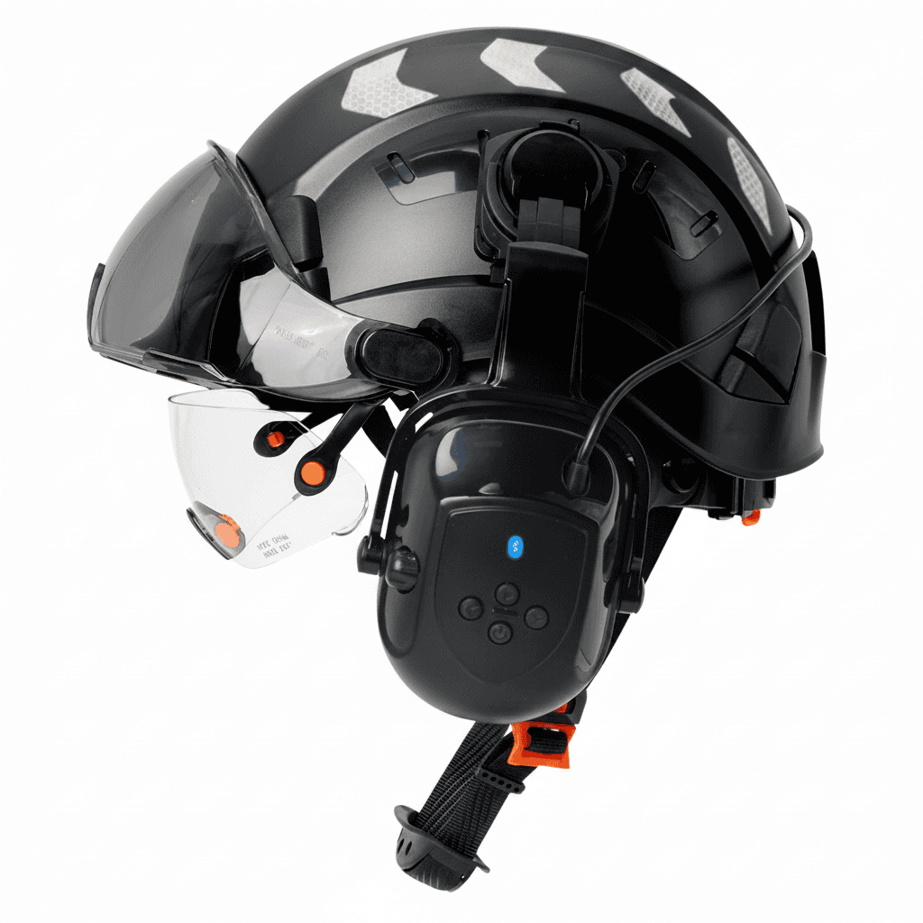 Safety construction helmet.