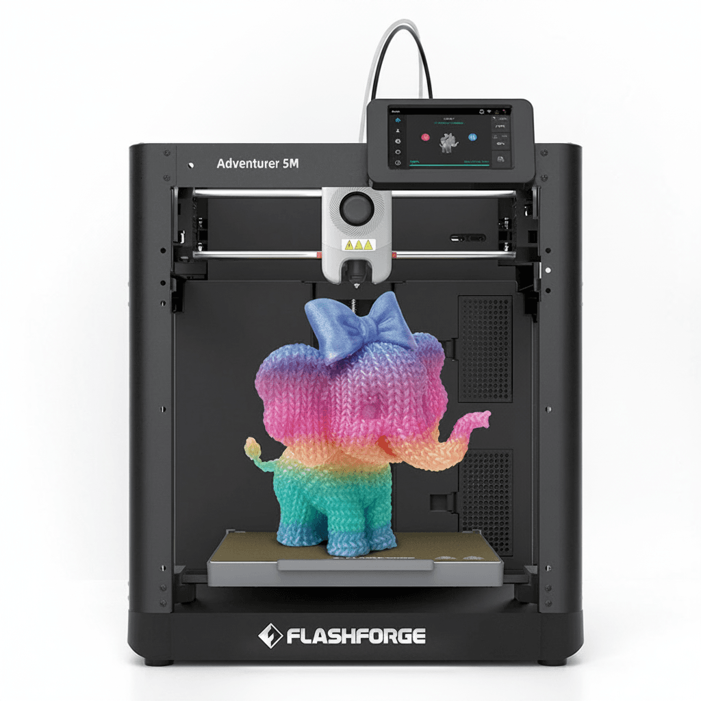 Flashforge Adventurer 5M 3D Printer | Max 600mm/s Fast Printing | Quick Detachable Nozzle