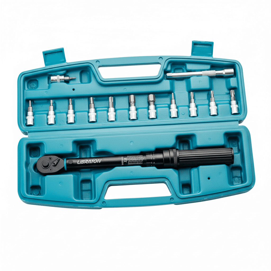 Torque wrench, a single tool on a plain background.