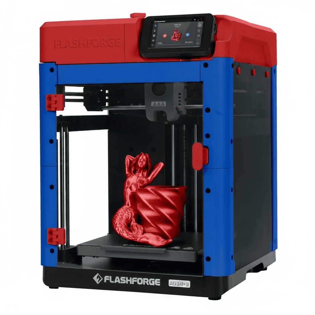 Flashforge AD5M 3D Printer | Fast Speed & Auto Levelling | 280°C Direct Extruder
