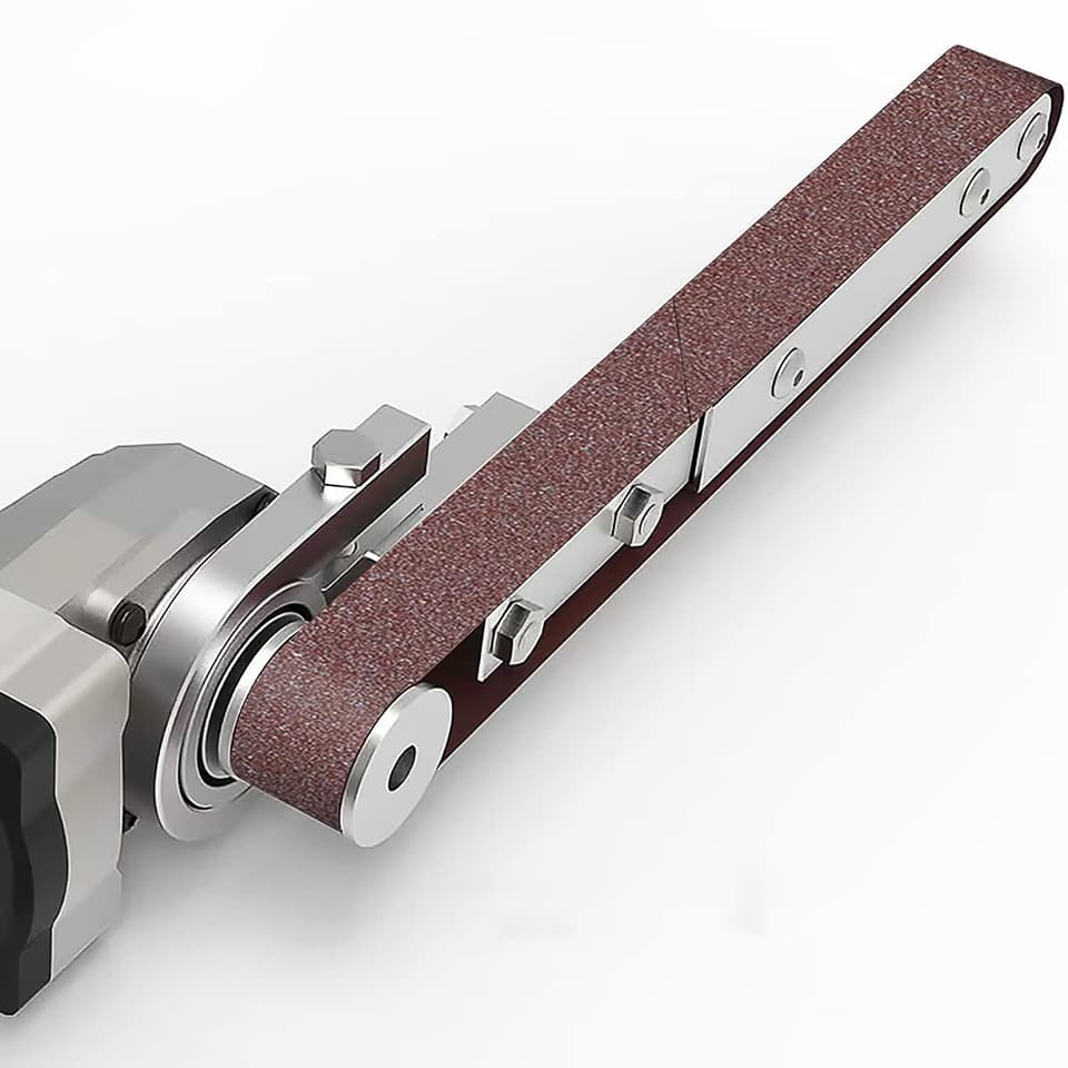 A set of assorted sanding belts for a drywall sander, ranging in grit from 40 to 1000, suitable for various polishing tasks.