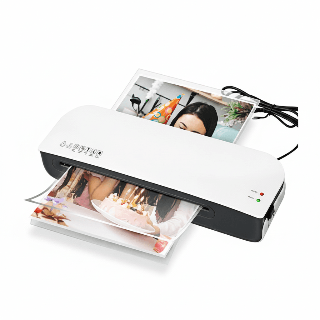 SL289 A4 Laminator, front view.