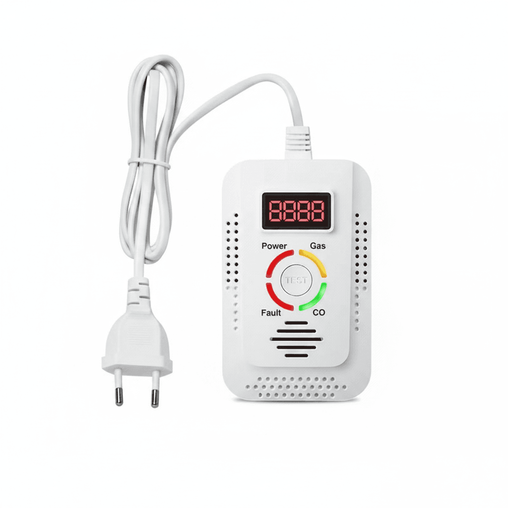 Carbon monoxide detector and gas leak monitor.