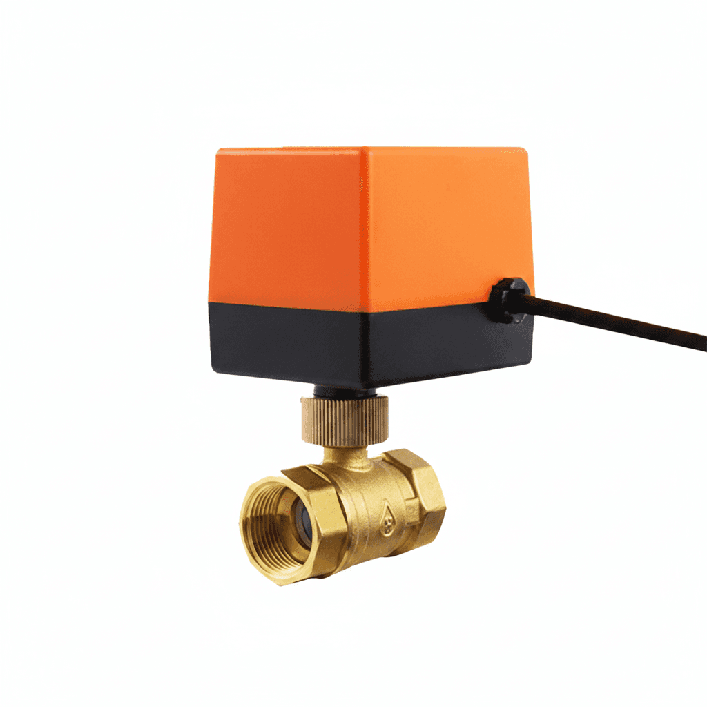 DN15-50 Brass Electric Ball Lockshield Valve.
