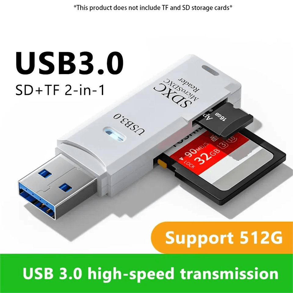 USB 3.0 Card Reader | High-Speed TF Card Adapter