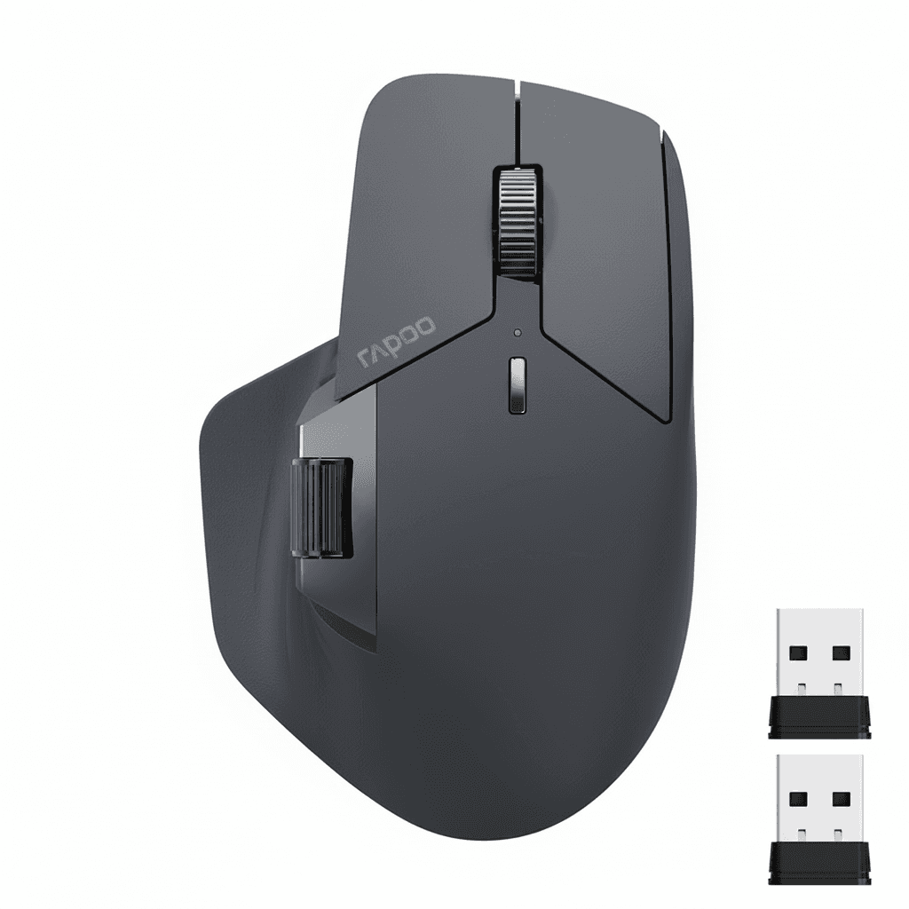 Rapoo MT760L/MT760M Wireless Mouse | Ergonomic, 4000 DPI | Multi-Device Bluetooth