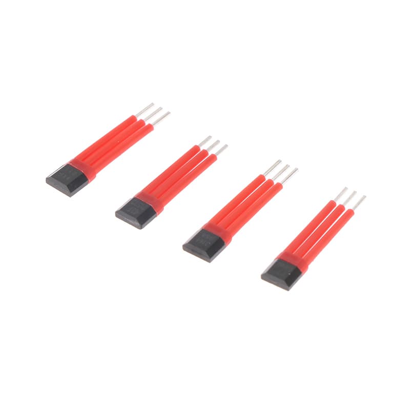 A set of ten black electrocar motor hall effect sensors with high temperature insulation sleeves, labeled 3144 41F 43F 413.