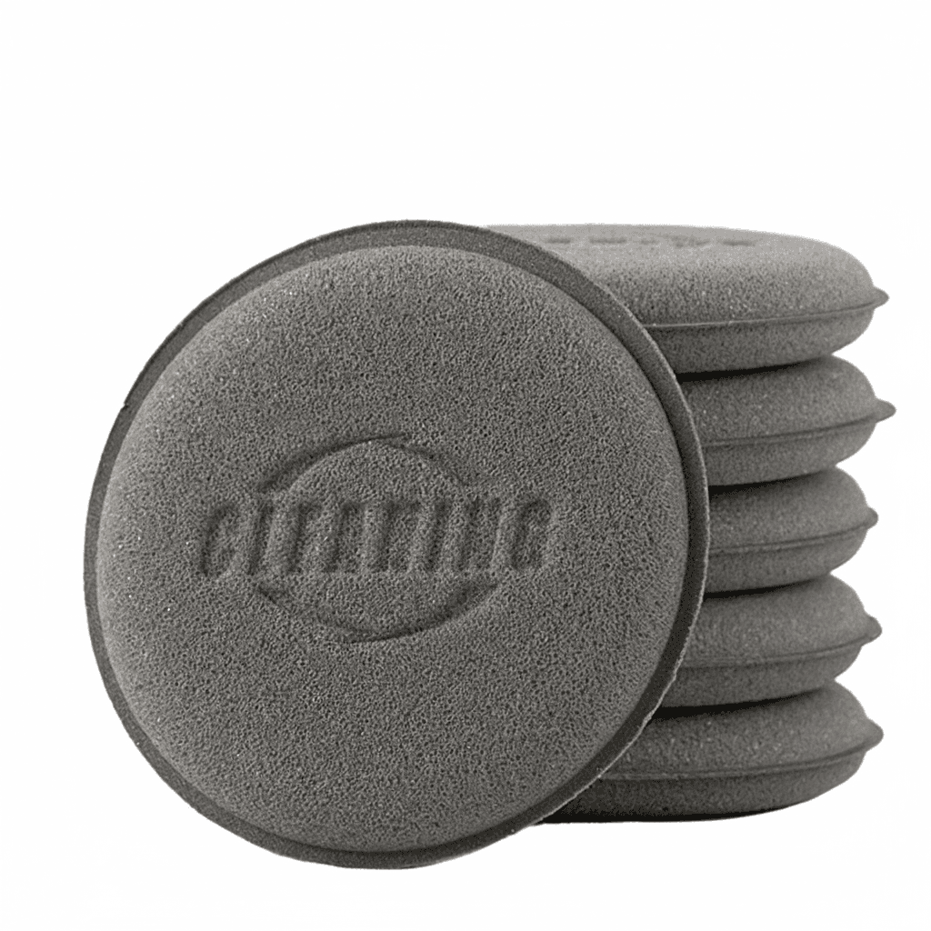 A pack of 12 high-density foam applicator pads, perfect as car polishing pads for detailing tools.