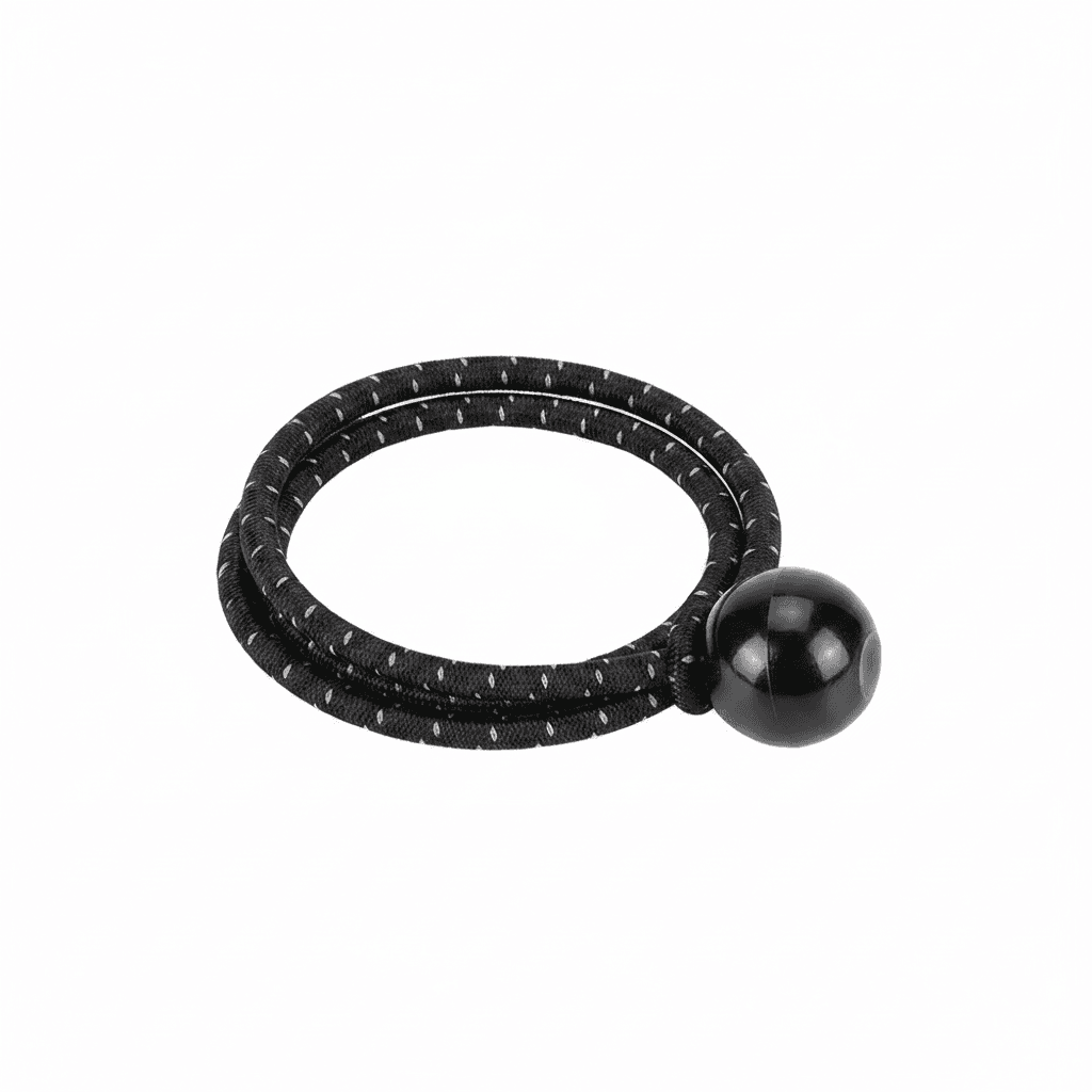 50x Bungee Cord Balls, a full pack of black bungee cords.