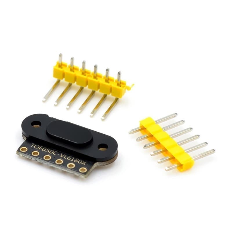 Multiple laser distance sensor modules (TOF050C, TOF200C, TOF400C) for various range applications.