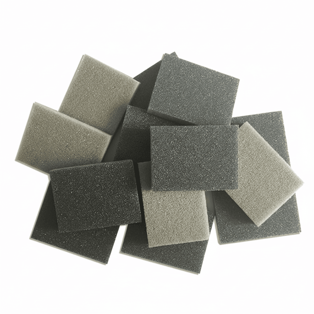 A pack of 20 assorted 300-1500 grit sanding sponge pads, perfect as sanding sheets for metal, wood, and car polishing.
