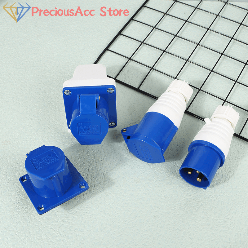 Commando Socket | 16A 3-Pin IP44 Connector | For Caravans