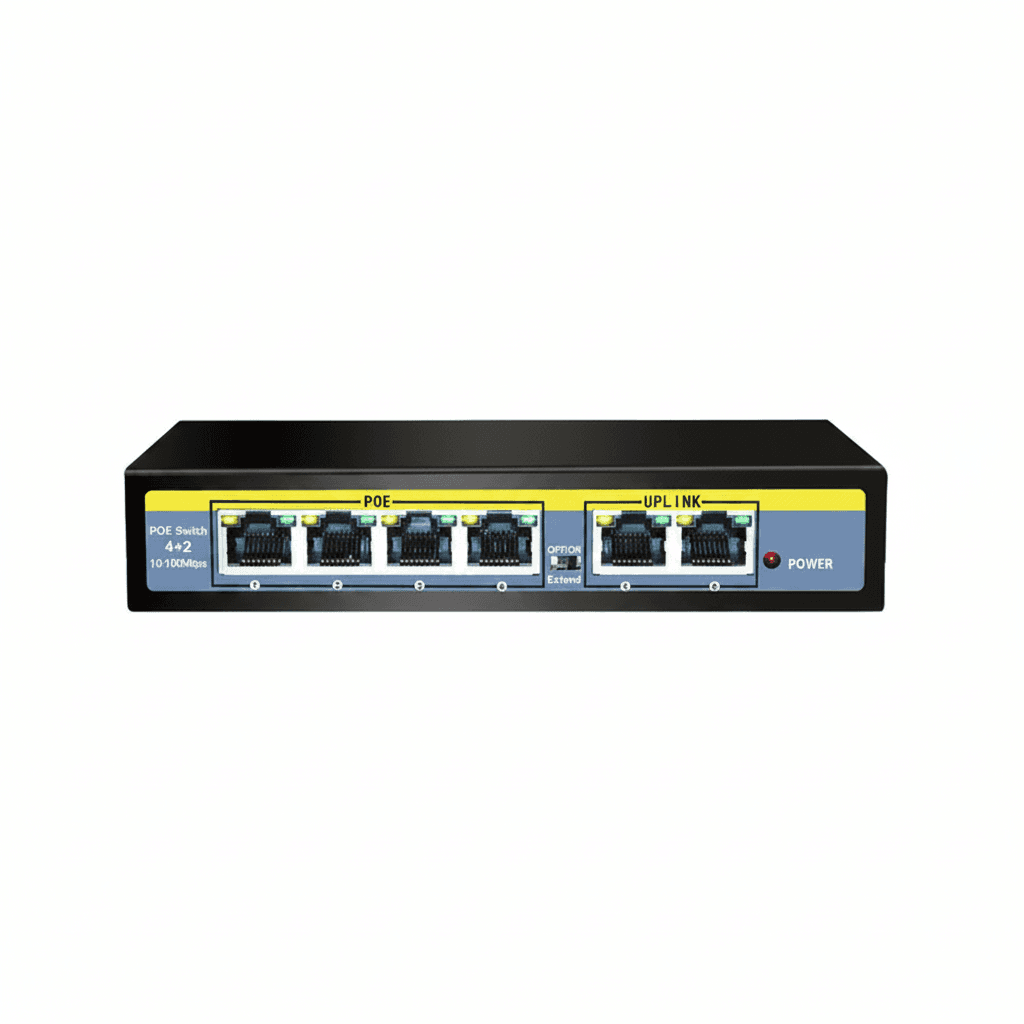 TEROW network switch 6 Port 100Mbps | VLAN Support | IP Camera & WiFi Router