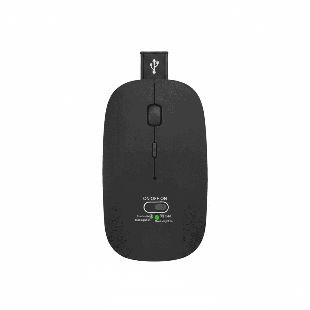 Wireless Mouse | Dual Mode Bluetooth & 2.4GHz | PC Laptop Mac