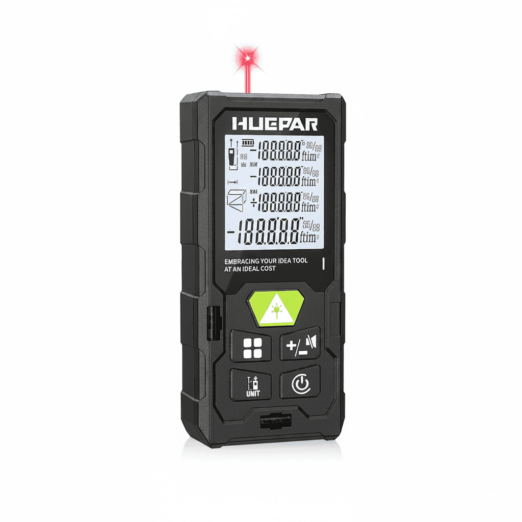 Huepar Laser Measure | 50-120m Digital Rangefinder | M/in/Ft Unit Test Tool