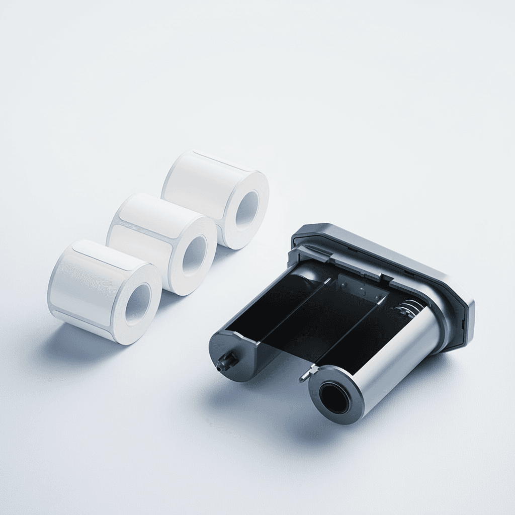 Niimbot M2 Label Printer, a compact white device with a black top.