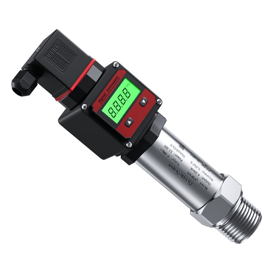 A versatile digital pressure sensor, an RS485 pressure transmitter with 0-10V/4-20mA output and M20*1.5 thread.
