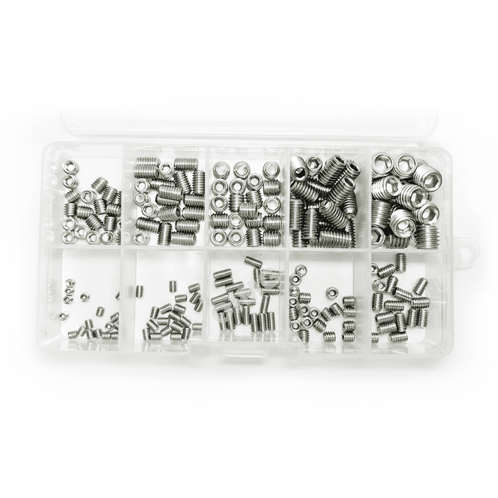 Screws Assortment: a collection of grub screws.