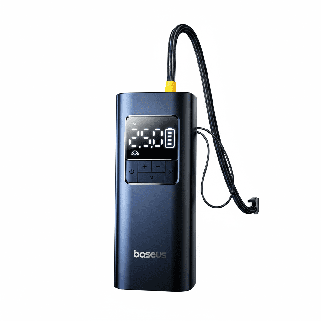 Baseus Tyre Inflator, a compact device.