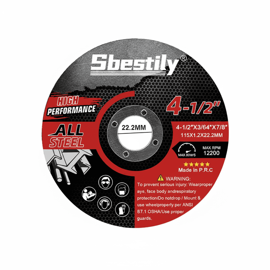 5-piece set of 75/115/125mm cutting discs, circular resin saw blades for angle grinder sanding discs.