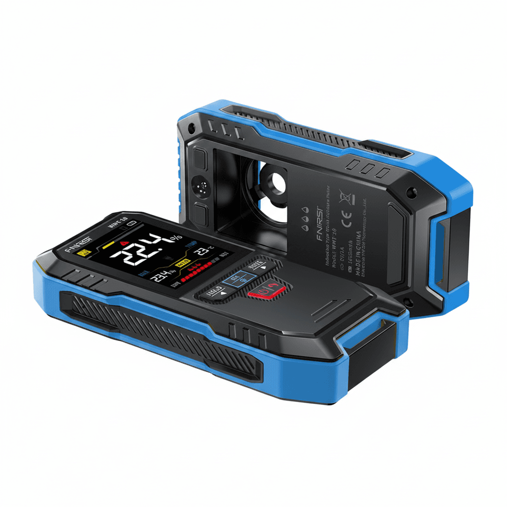 FNIRSI WMT-10 Moisture Meter, front view.