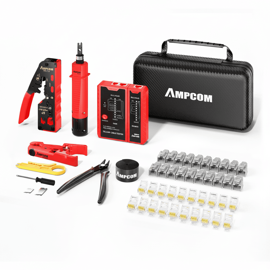 RJ45 Crimping Tool Kit, showing the complete product.