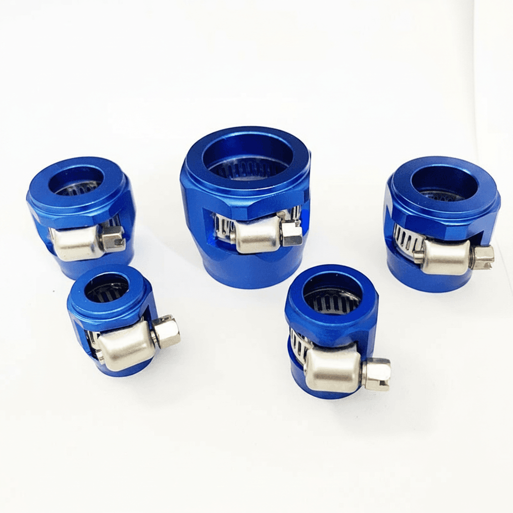 AN4-AN12 Jubilee Clips | Red Aluminium Hose Clamps | Fuel & Water Pipe Fittings