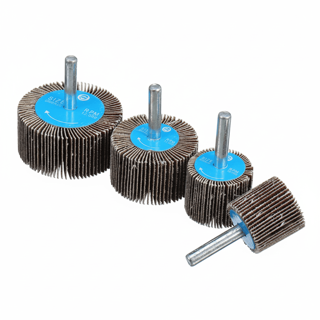 4pc Emery Cloth Sanding Flap Wheel 80Grit With 6mm Mandrel R - Premium Tools & Hardware > Sanding Drums with professional quality and features