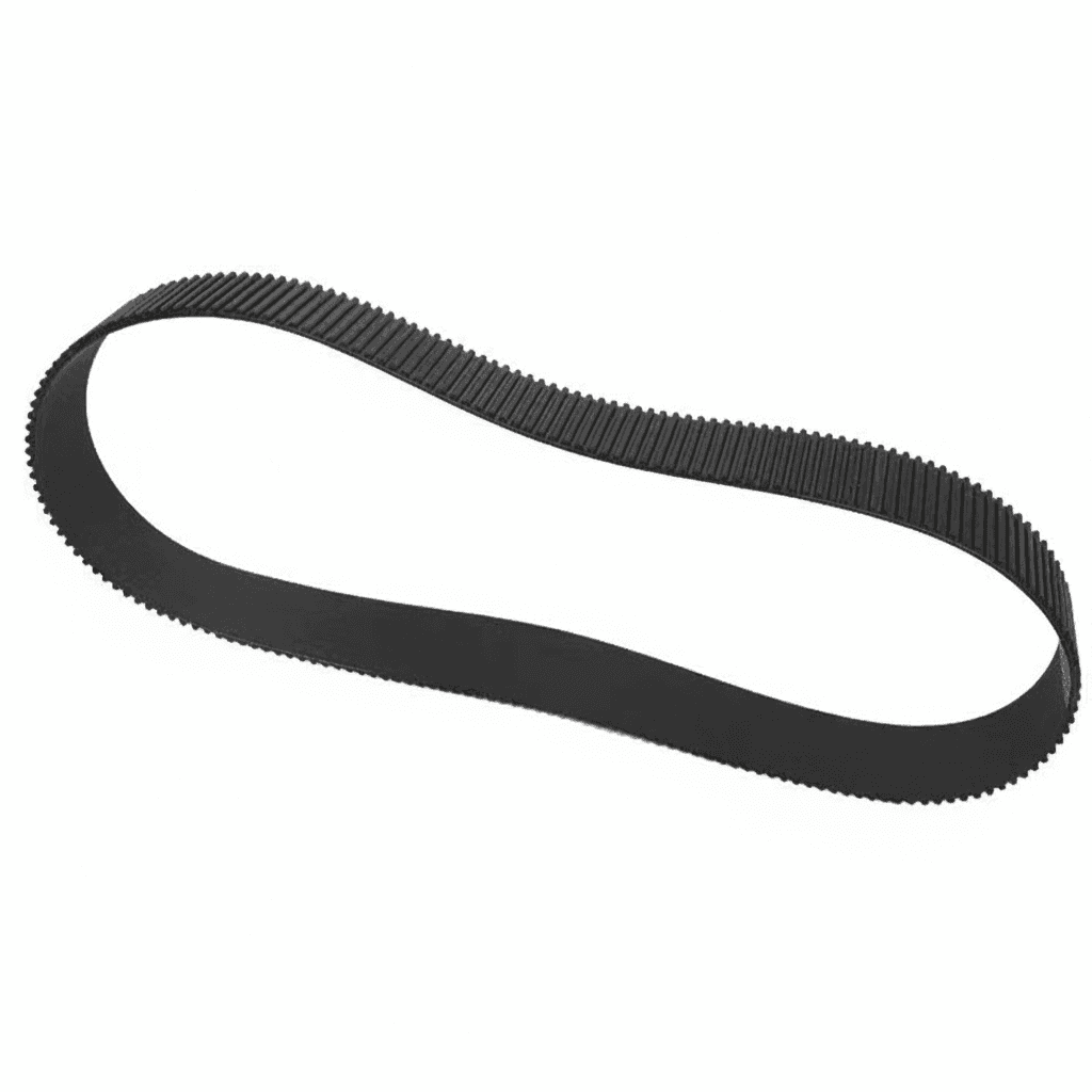 HTD3M Timing Belt, a black rubber belt with evenly spaced teeth.