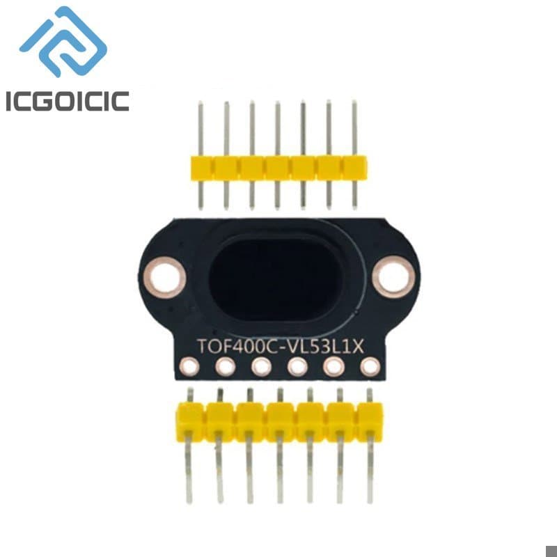 TOF050C, 200C, 400C laser distance sensor modules with IIC output, compatible with Arduino for precise ranging.