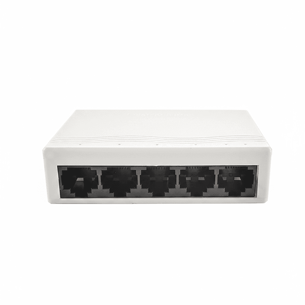 5-Port Network Switch | 10/100Mbps Ethernet Splitter | Desktop RJ45 Hub